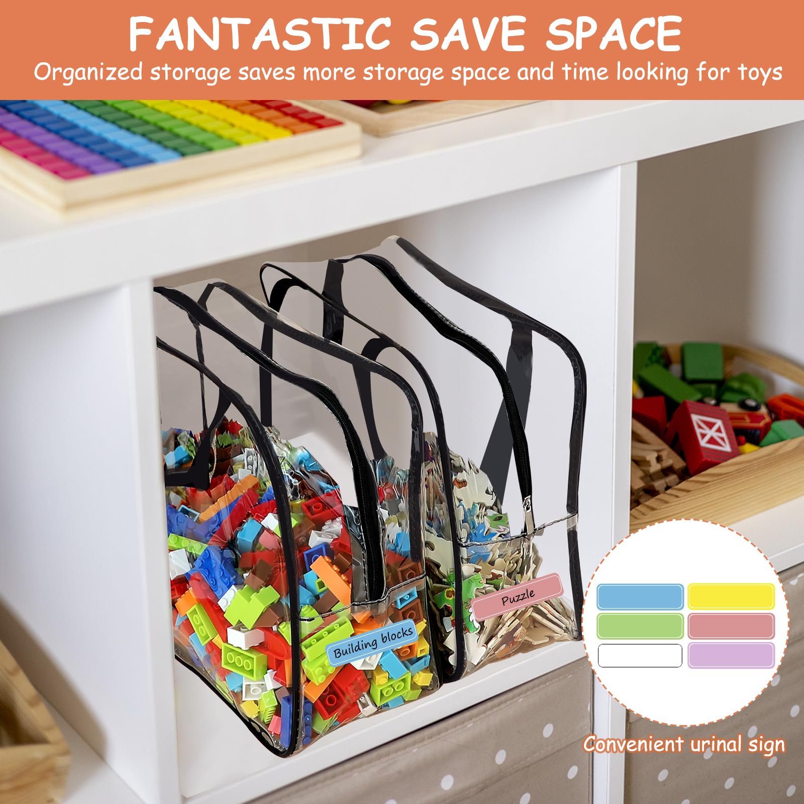 OPELETNNT versatile storage bags fit toys, books, snacks, cosmetics.