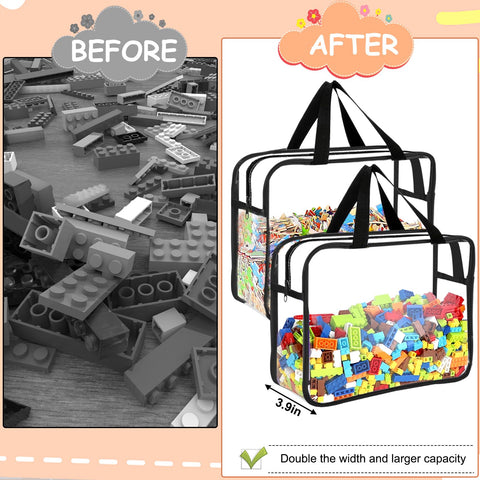 OPELETNNT stackable toy storage bags save space in drawers and shelves.