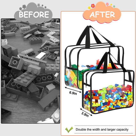 OPELETNNT stackable toy storage bags maximize space in drawers or shelves.