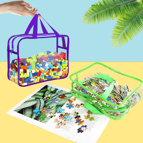 OPELETNNT stacking toy organizers save space in drawers and shelves.