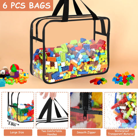 OPELETNNT durable metal zippers on toy bags for long-lasting use.