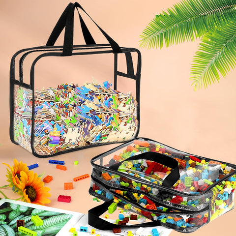 OPELETNNT transparent design with handles for easy transport and carry.