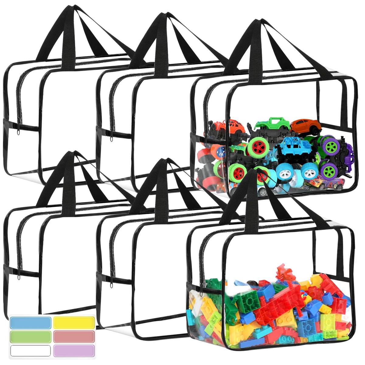 OPELETNNT Widen X-Large toy bag with labels for quick sorting and easy access