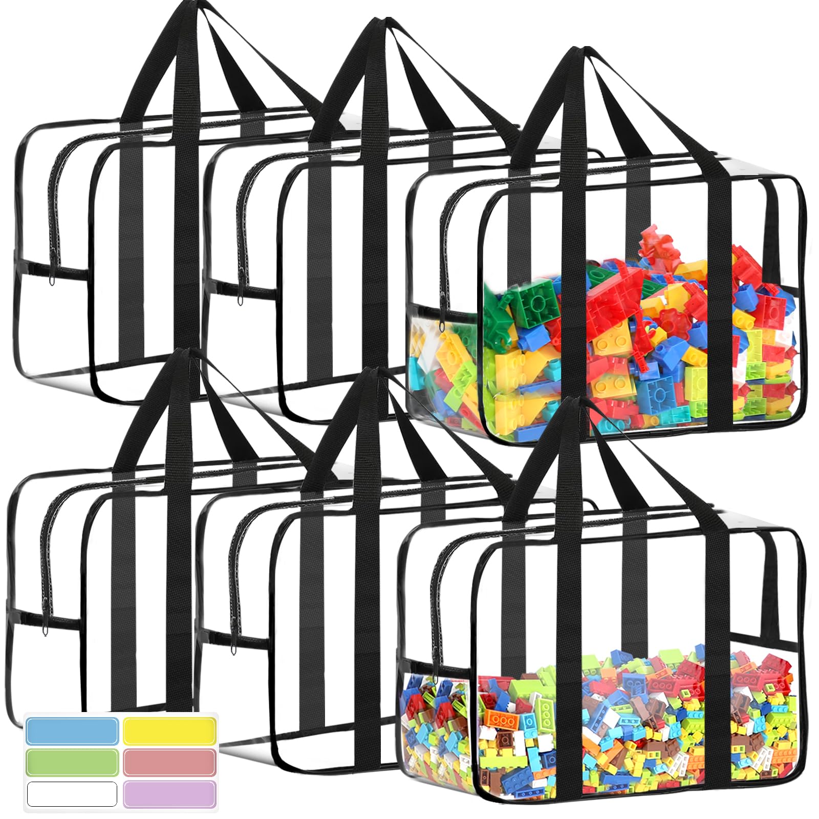 OPELETNNT XXL toy storage bags with labels for easy organization.