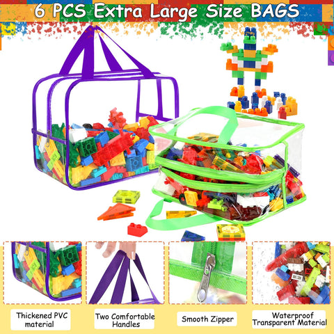OPELETNNT zipper bag with handles facilitates carrying heavier contents.