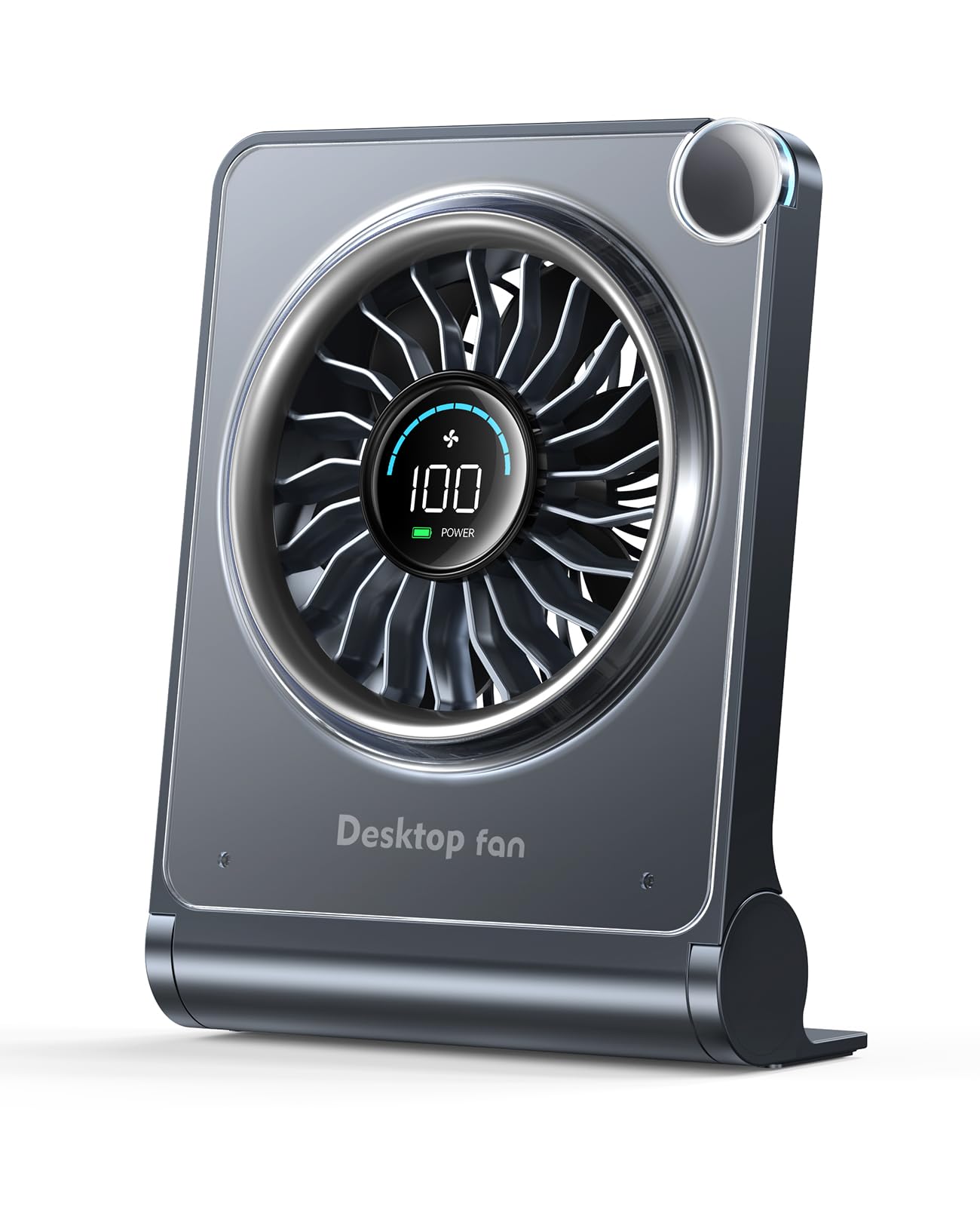 OpenBay small desk fan in compact design for space-saving desktop cooling.