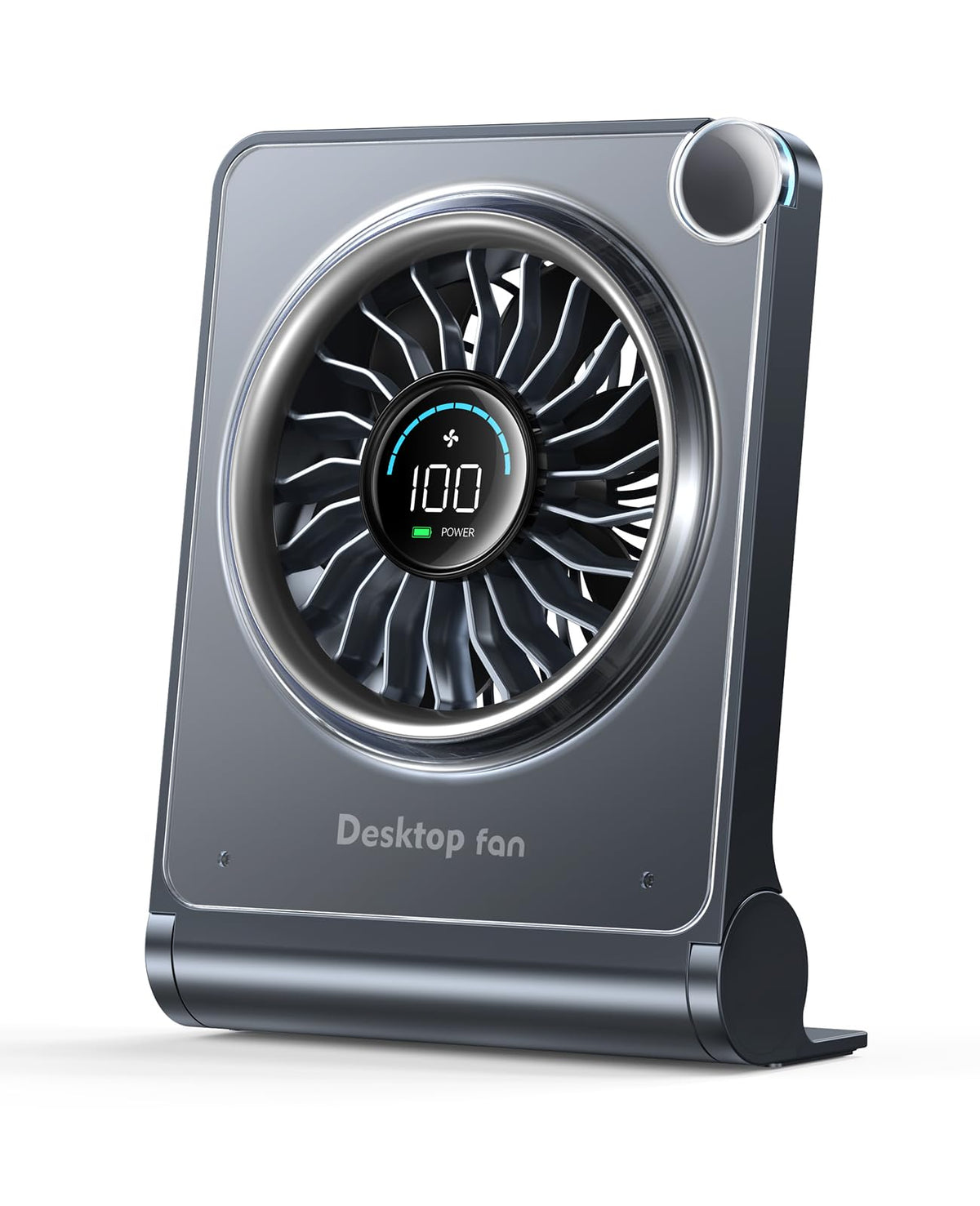 OpenBay small desk fan in compact design for space-saving desktop cooling.