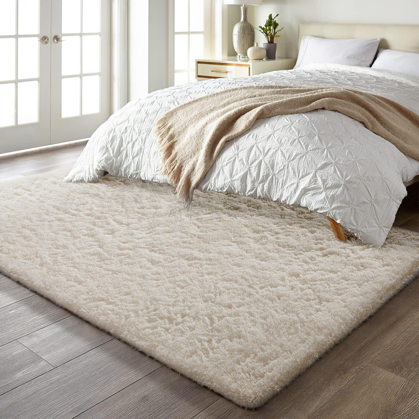 Ophanie 5x7 ivory layered hygge look for cozy interiors.