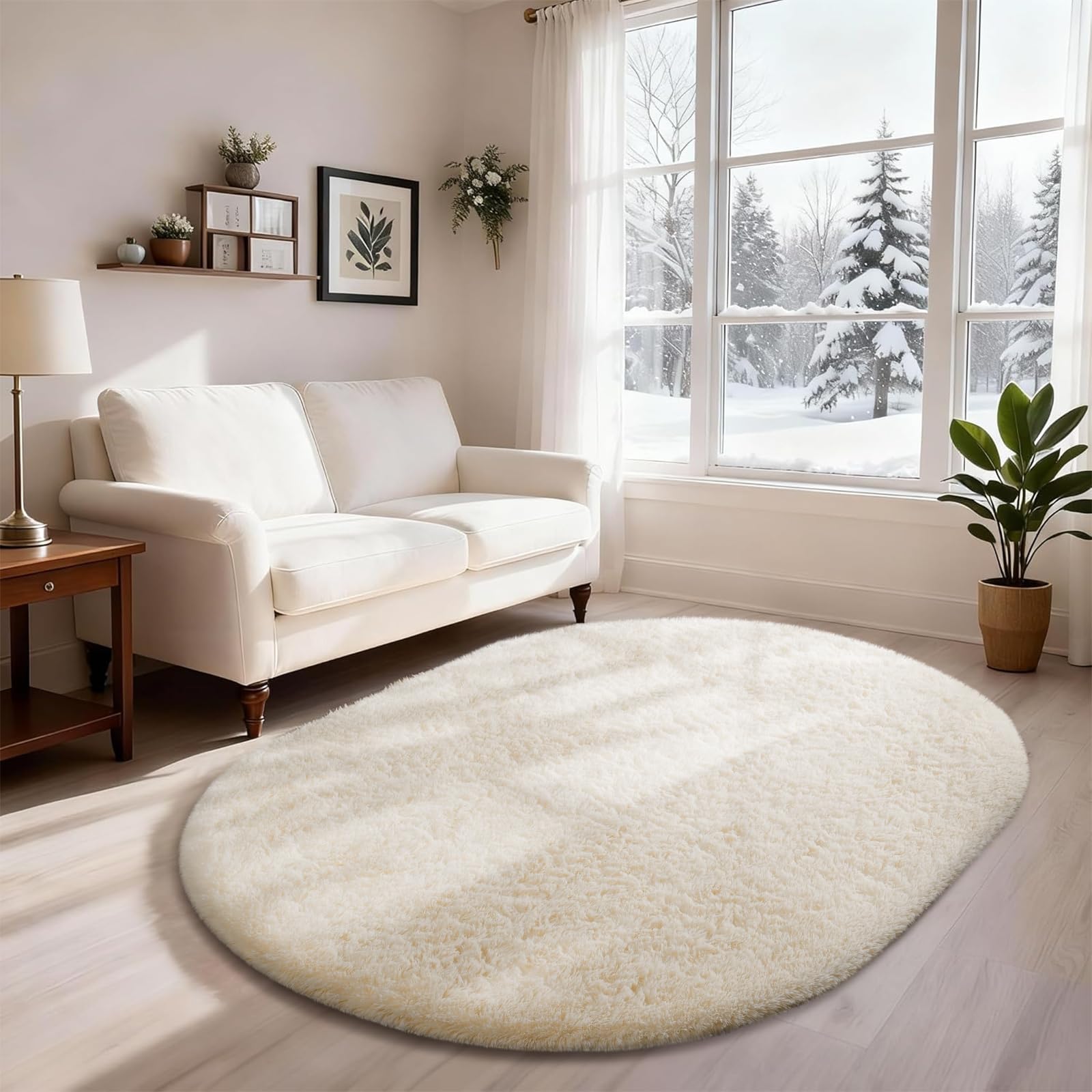 Ophanie ivory rug complements dorms and nurseries with soft ambiance