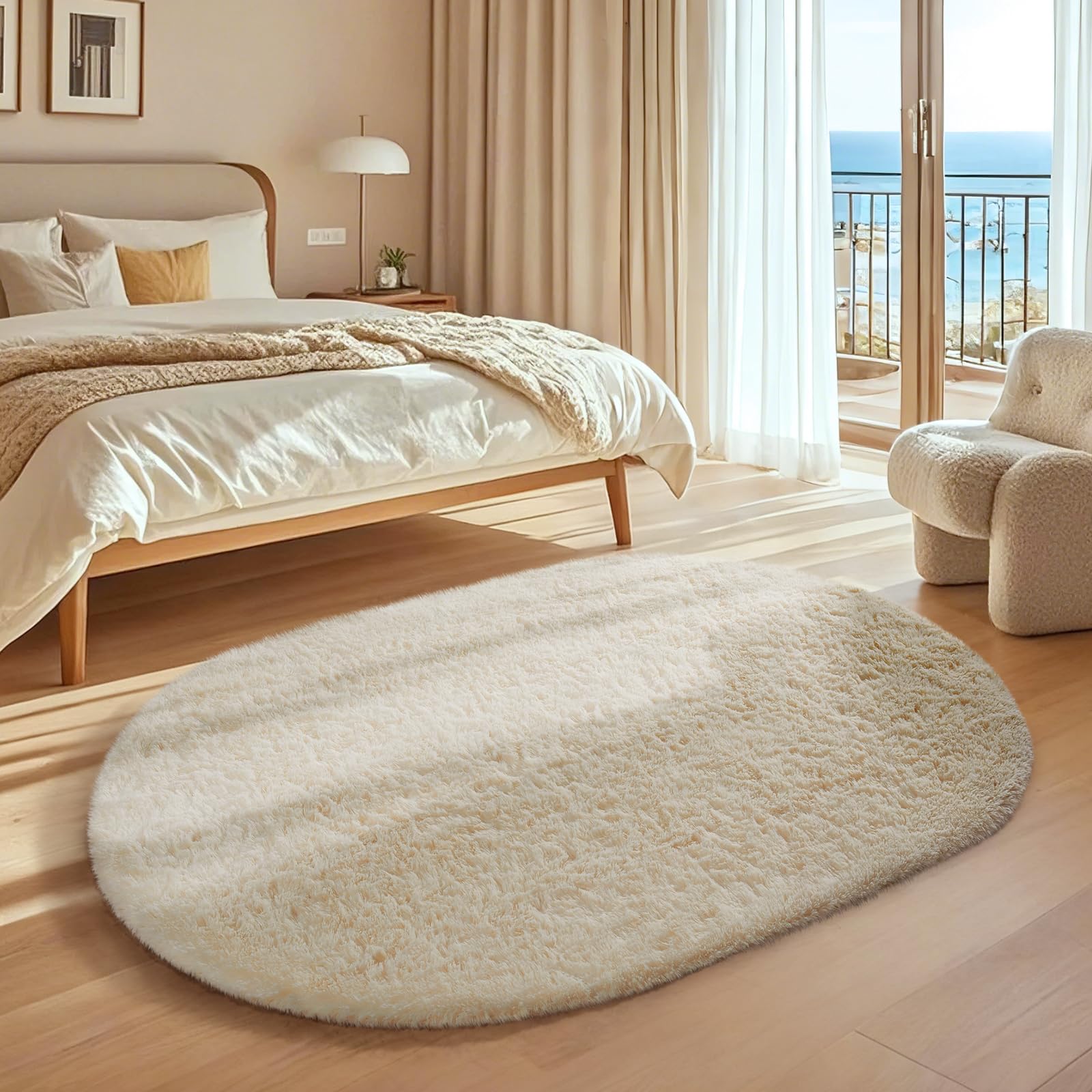 Ophanie ivory rug demonstrates layered hygge style for warm interiors