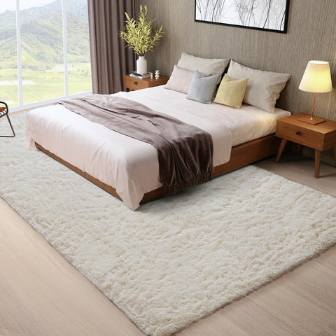 Ophanie layered-look rug enhances style with minimal furniture.