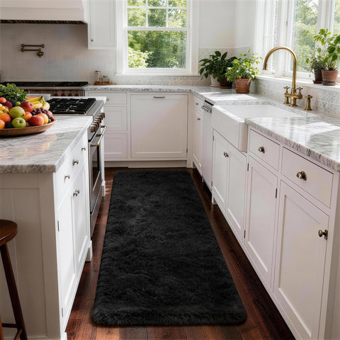 Ophanie modern design rug elevates decor with warm color accent.