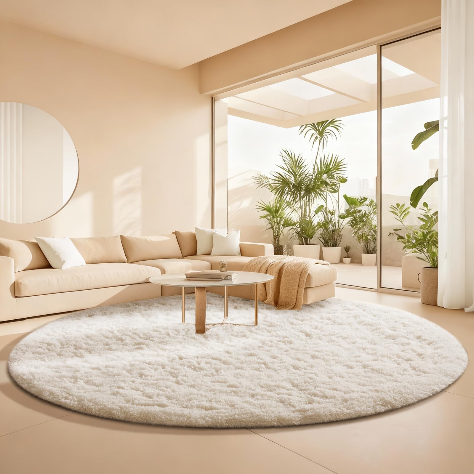 Ophanie rug bottom features non-slip dots to prevent sliding