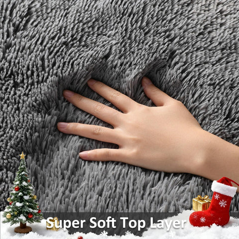 Ophanie rug with non-slip bottom prevents sliding on wood or tile floors.
