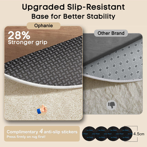 Ophanie non-slip dots bottom keeps kids' play area steady