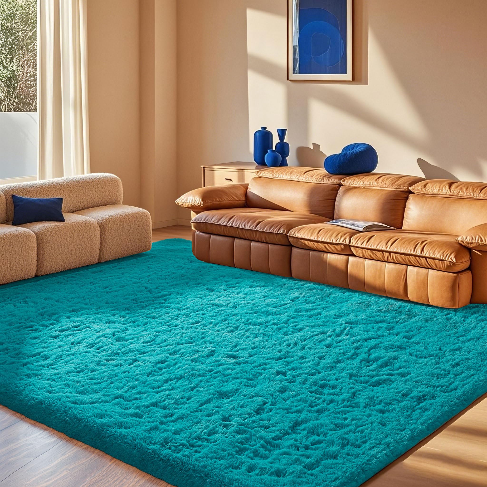 Ophanie plush rug safe for babies tummy time and play.
