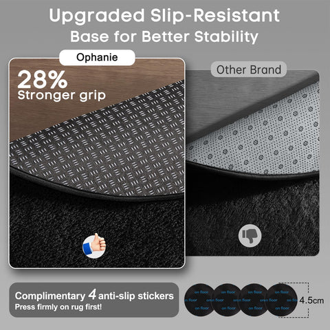 Ophanie polyester shag nursery rug is kid-friendly and pet-friendly.