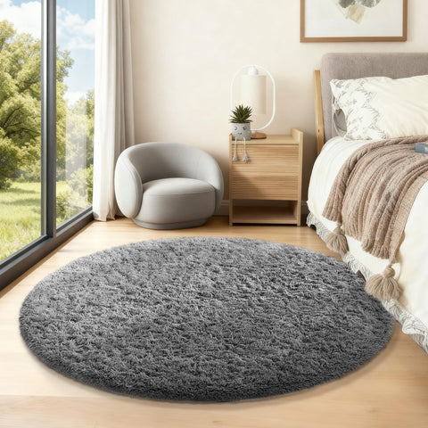 Ophanie shag rug supports kids' playtime and tummy time on plush surface