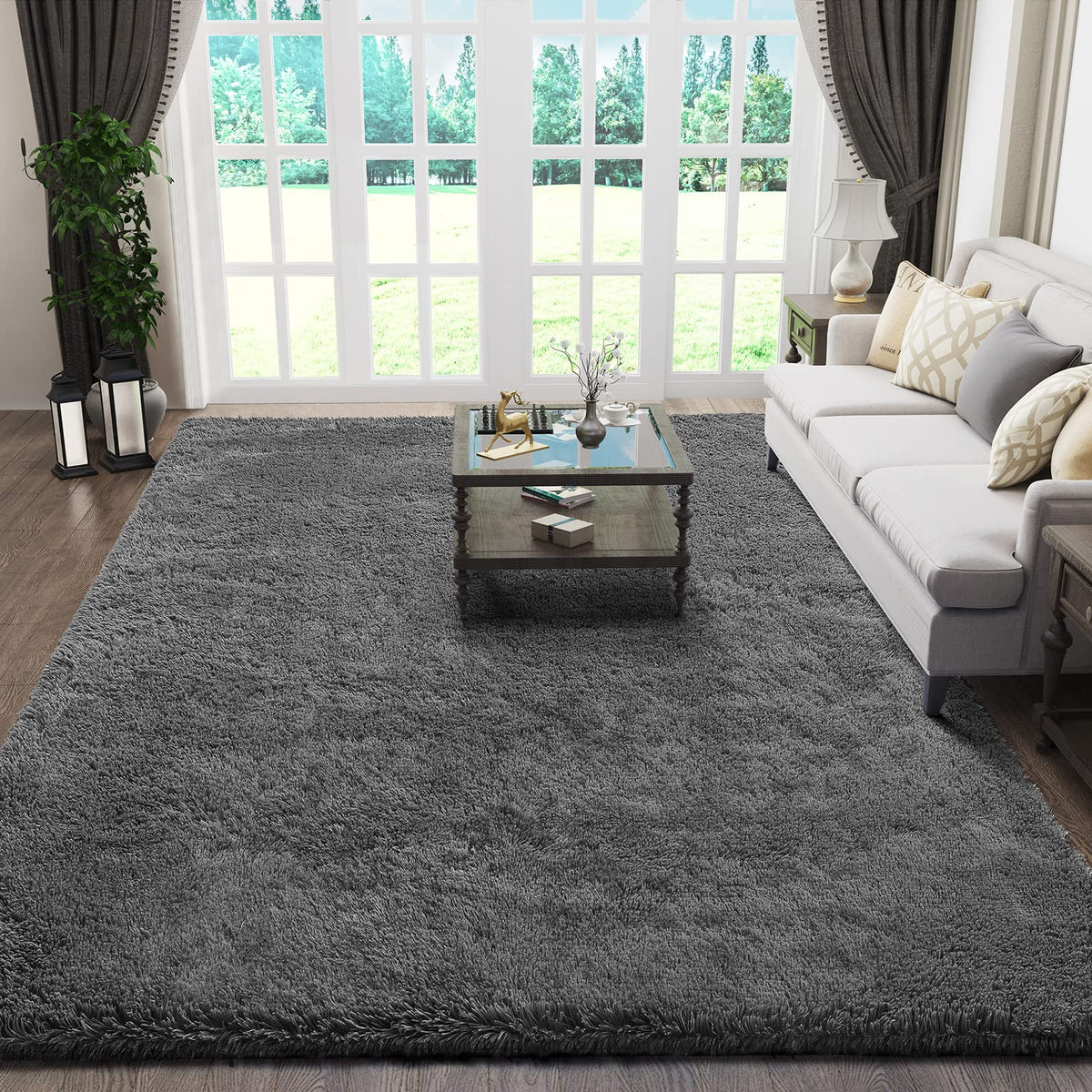 Ophanie living room rug with soft pile for cozy comfort and style