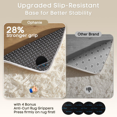 Ophanie Runner Rug in polyester velvet for a cozy, family-friendly surface.