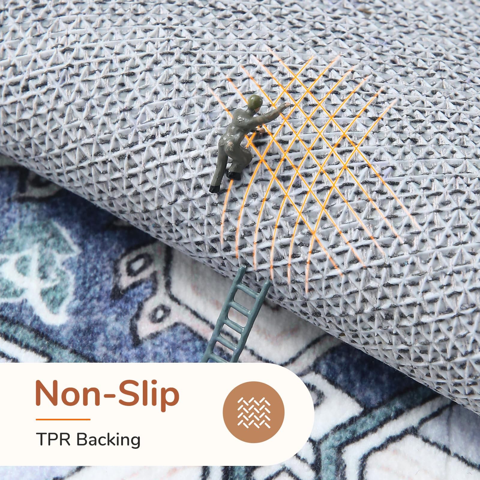 OPPODREAM faux cashmere low-pile rug for a plush, refined footprint.
