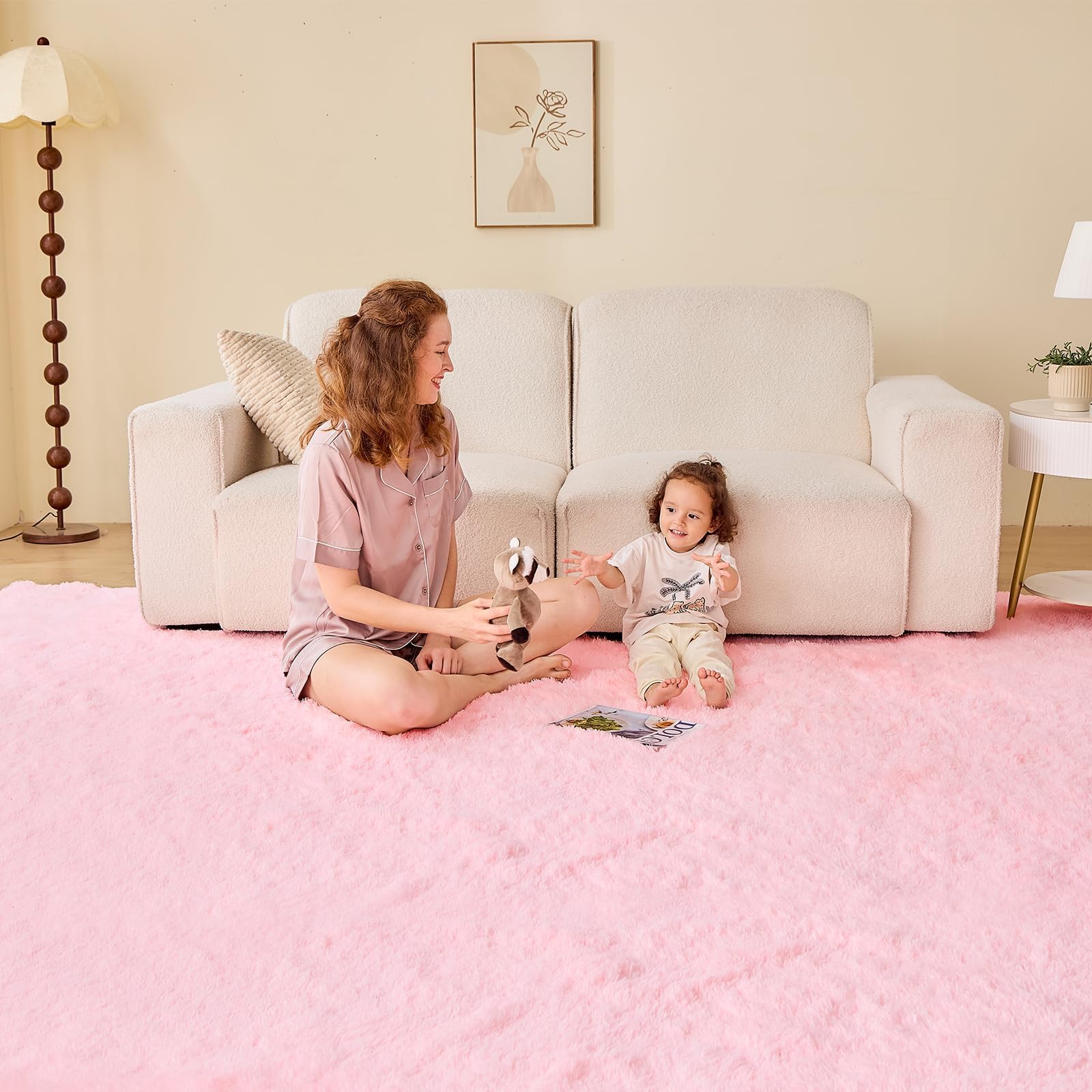 OPPODREAM non-slip rubber-dot backing keeps rug in place