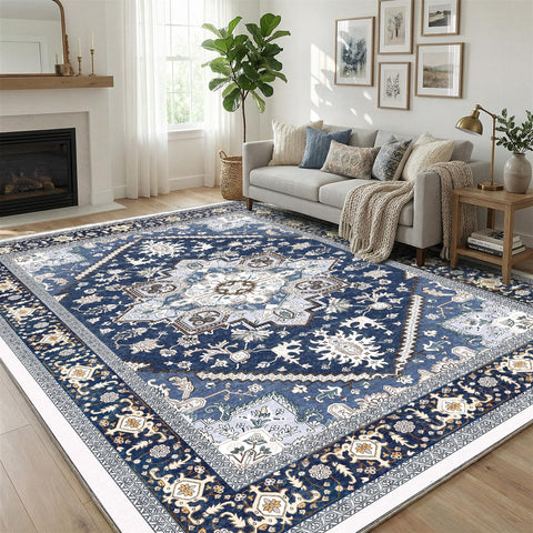 OPPODREAM soft 6x9 rug with velvet surface adds cozy comfort to living rooms.
