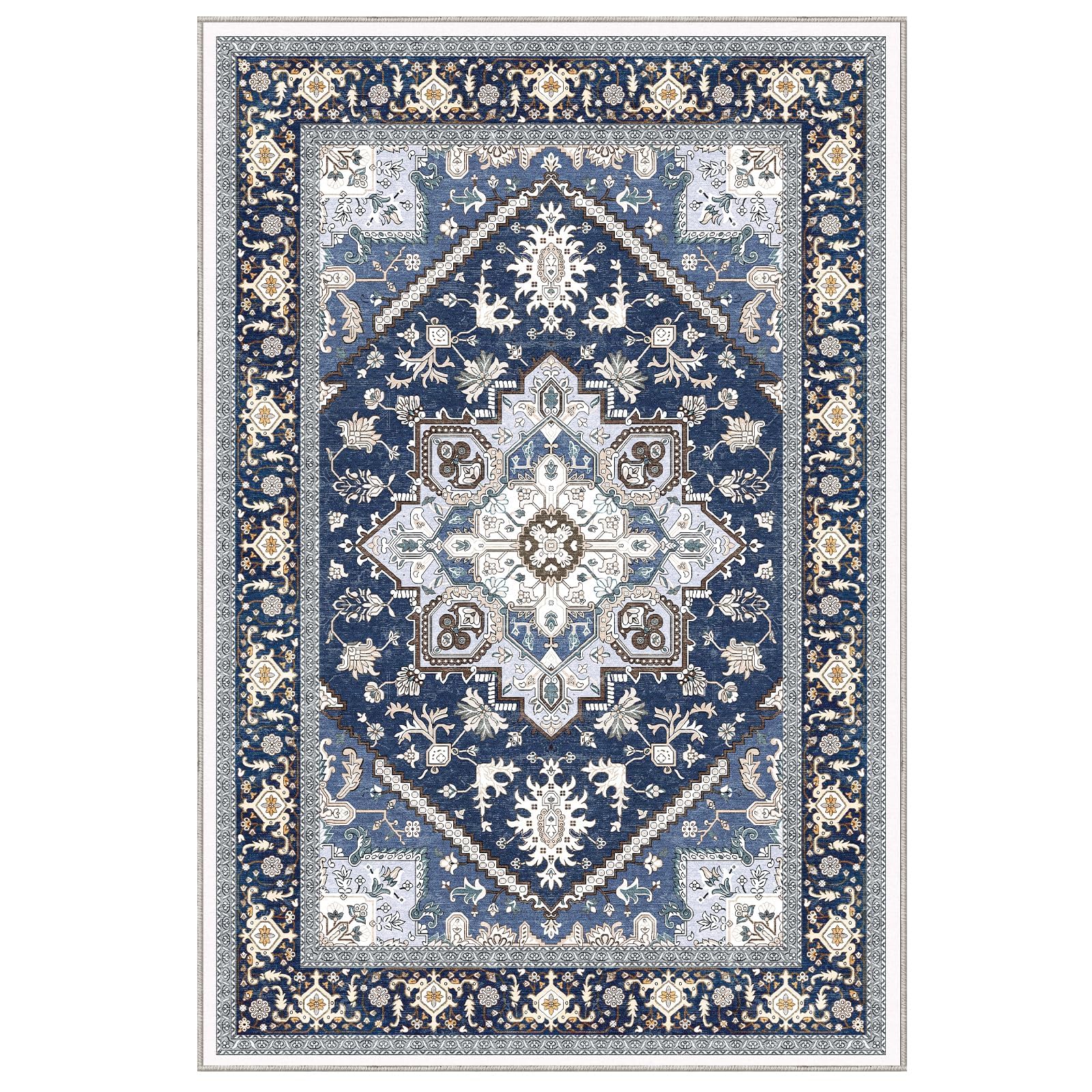 OPPODREAM rug with durable backing reduces wear on floors.