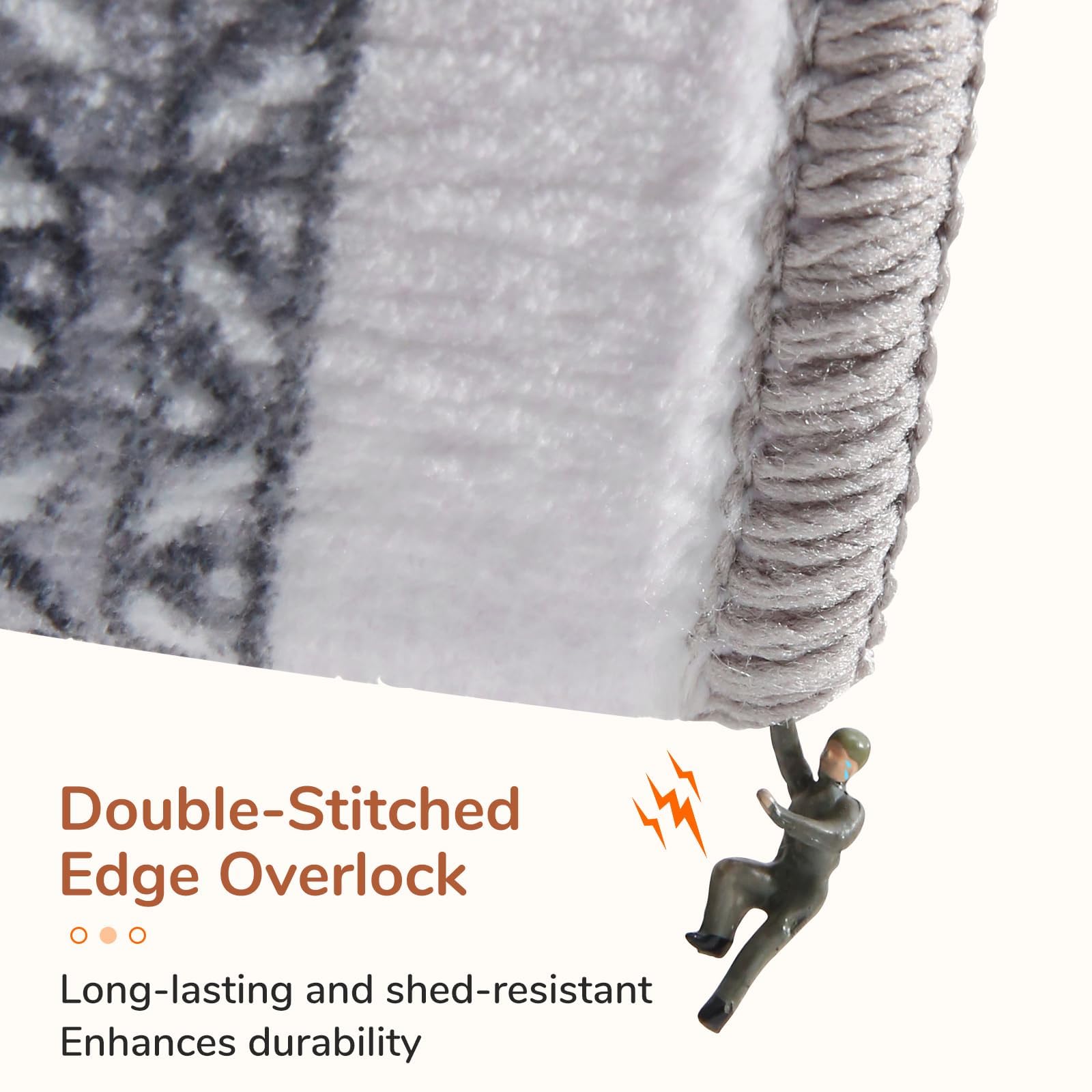 OPPODREAM washable rug detail shows easy cleaning after spills, family-friendly.