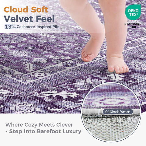 OPPODREAM ultra-soft velvet faux wool surface feels plush underfoot