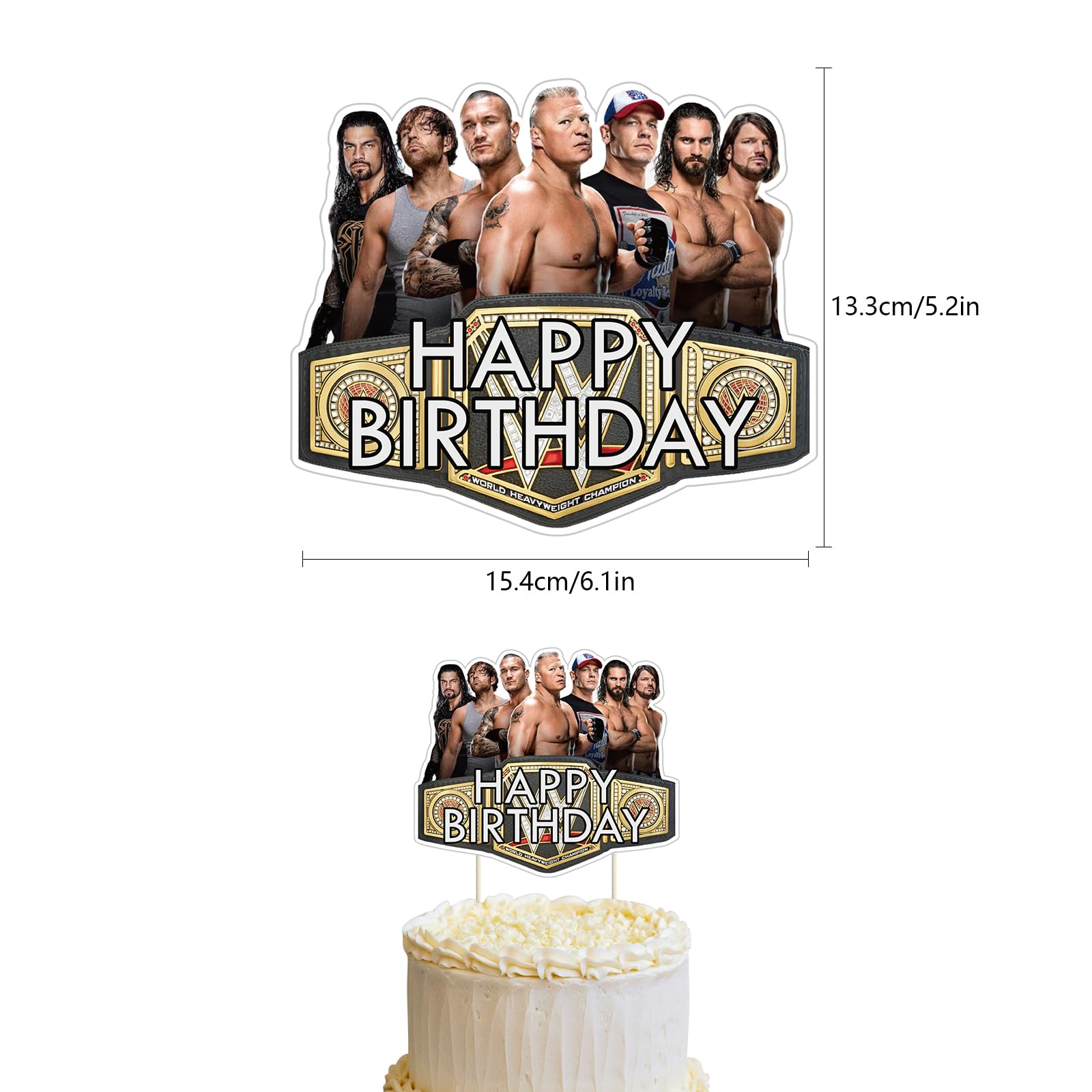 Optiacan wrestling balloon set adds festive flair to party decor.