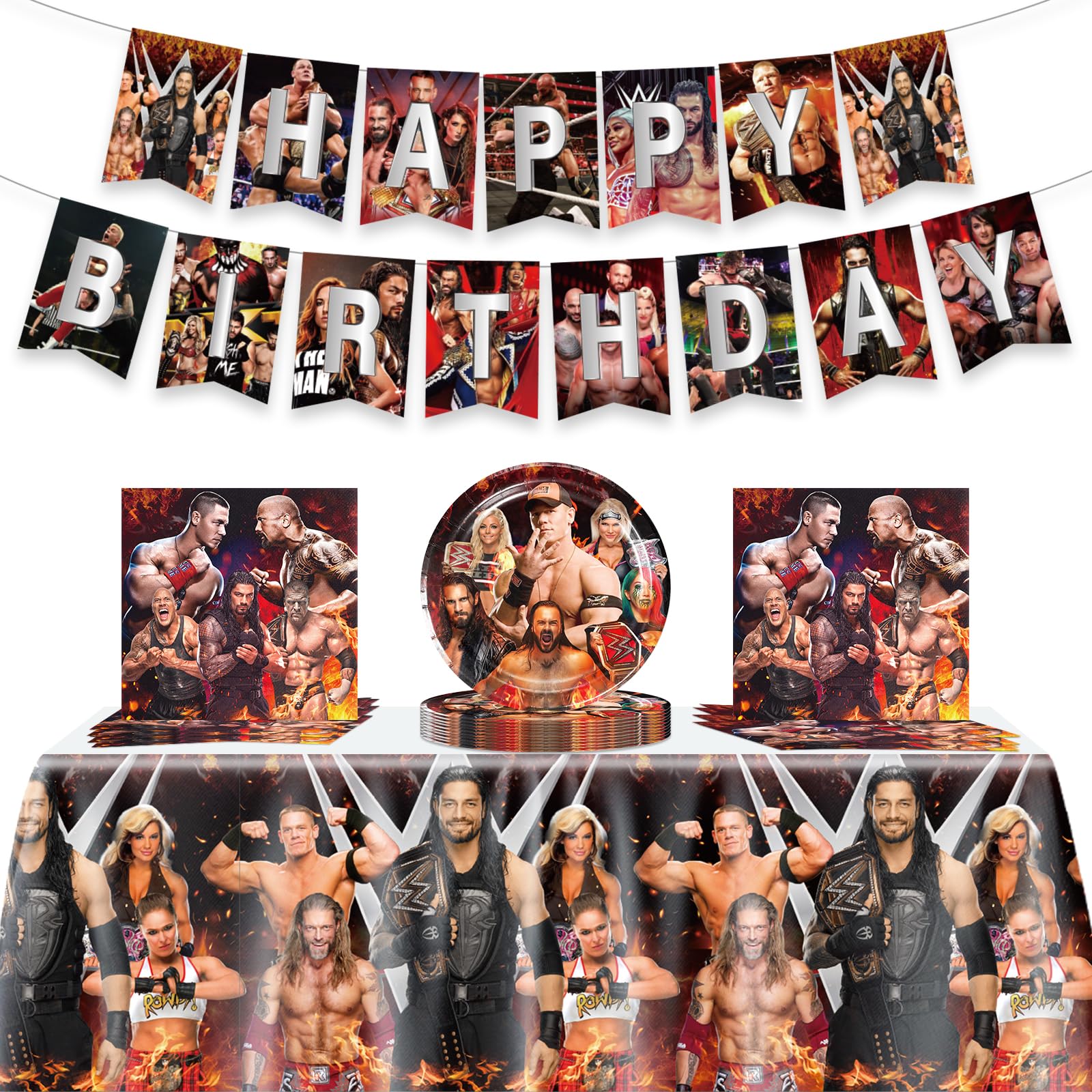Optiacan wrestling plates 20-pack for quick serving and cleanup.