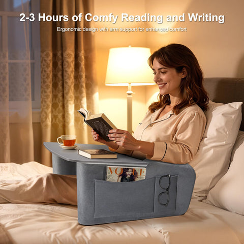 OPTIXCELL lap desk offers a spacious work surface for laptops and tablets