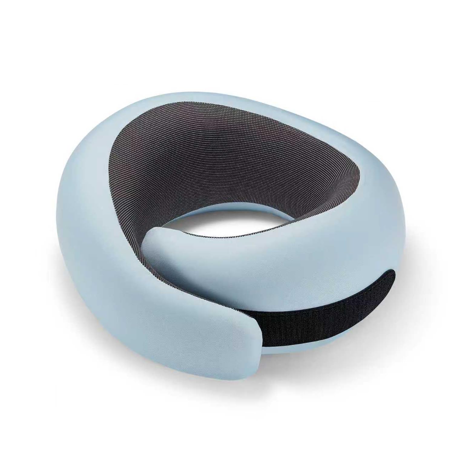 Optixion travel neck pillow with premium memory foam offering plush neck support.