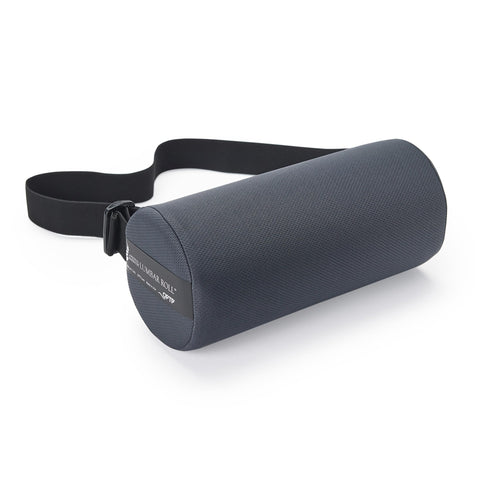 OPTP The Original McKenzie Lumbar Roll on a chair supporting posture