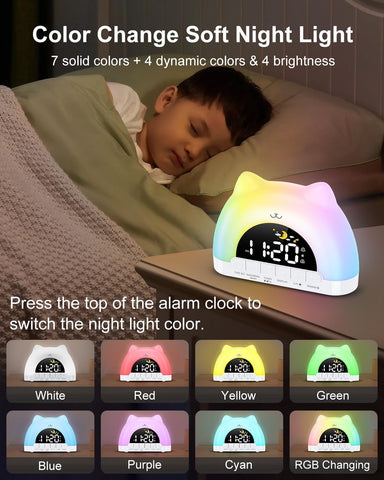 OQIMAX kid-friendly clock includes a child lock to protect settings.