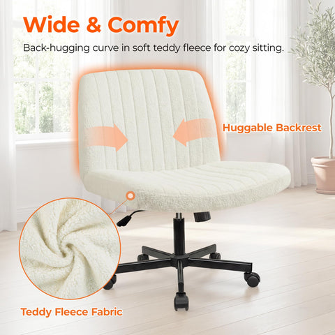 Orange Factory armless design saves space in small rooms.