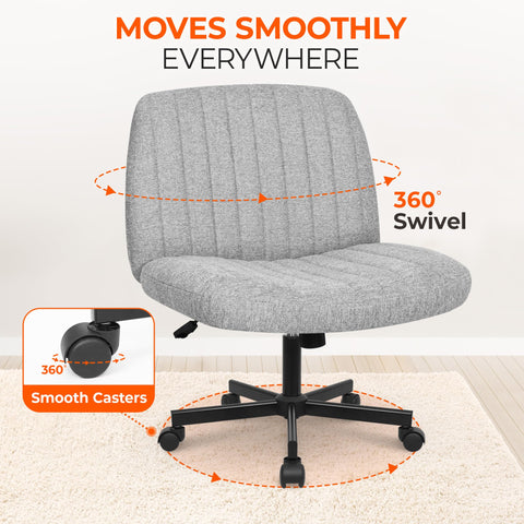 Orange Factory Criss Cross Chair in living room scenario for home office use.