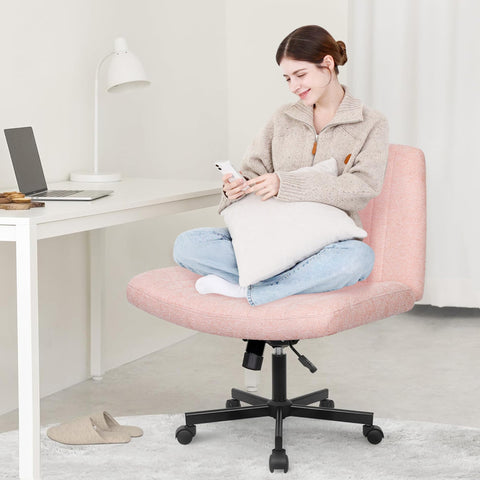 Criss Cross chair wheels on side profile highlighting compact form.