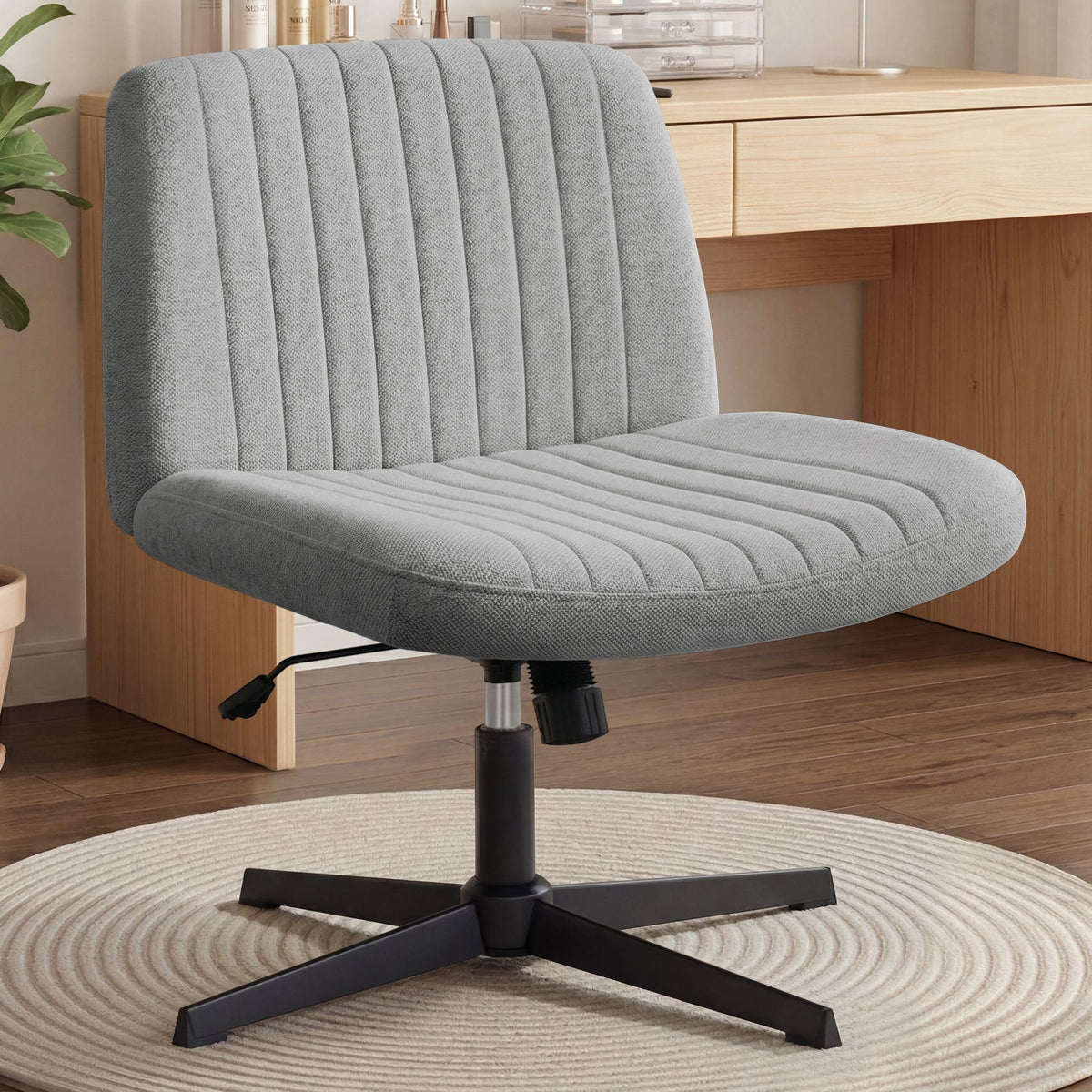 Orange Factory Criss Cross Chair with wide seat for cross-legged comfort