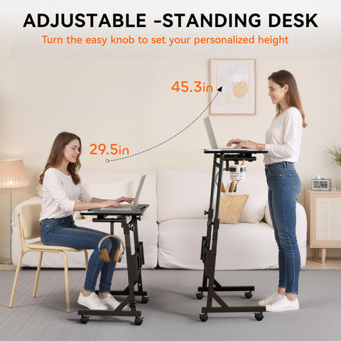 Oransail adjustable-height desk, 29.5–45.3 inches, for easy sit-to-stand transitions.