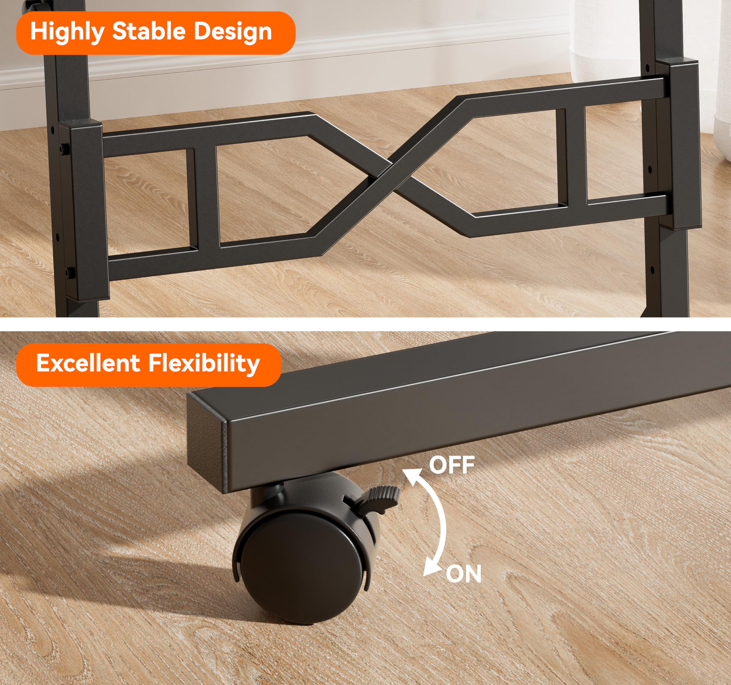 Oransail compact desk with cup holder and side hook.