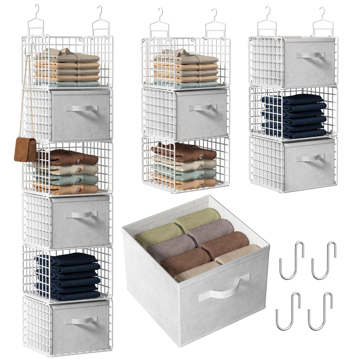 Orapoke closet organizer with removable drawers for tidy small-item storage.