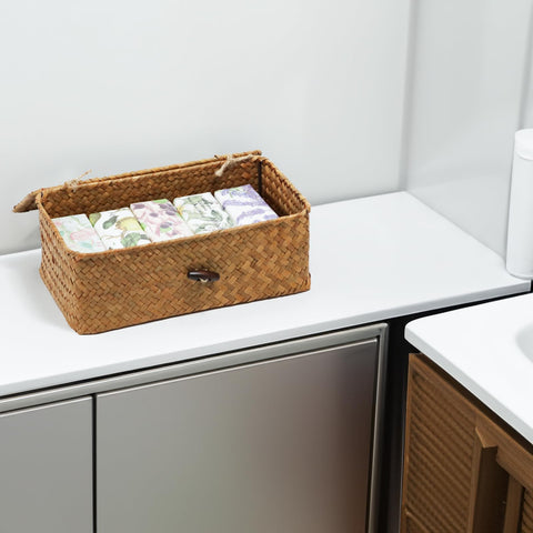 Ordelite seagrass basket with internal metal frame for sturdy daily use.