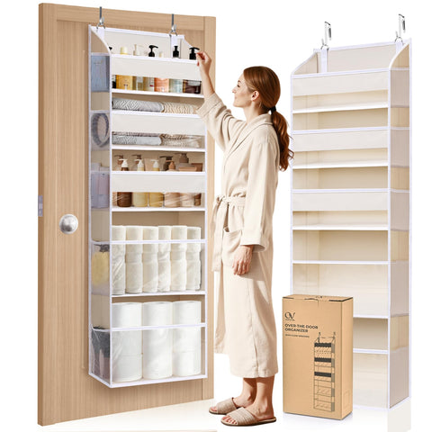 Ordovibe 5-tier over-the-door organizer offering spacious, clutter-free storage