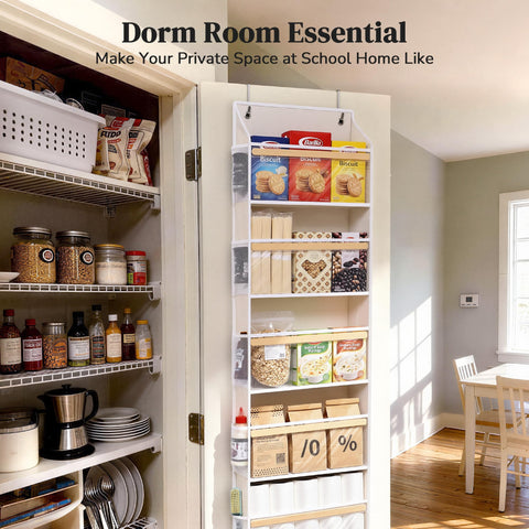 Ordovibe door organizer with mesh pockets for snacks, toiletries, or small toys
