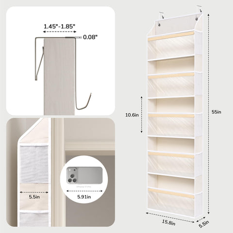Ordovibe weight capacity 44 pounds for durable door storage