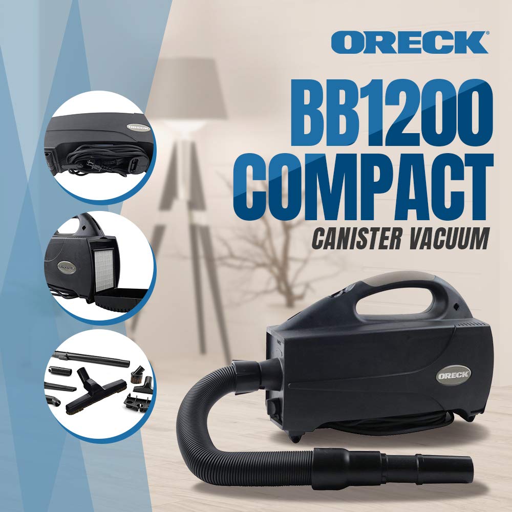 Oreck Compact is lightweight at 5.5 lb for easy handling.