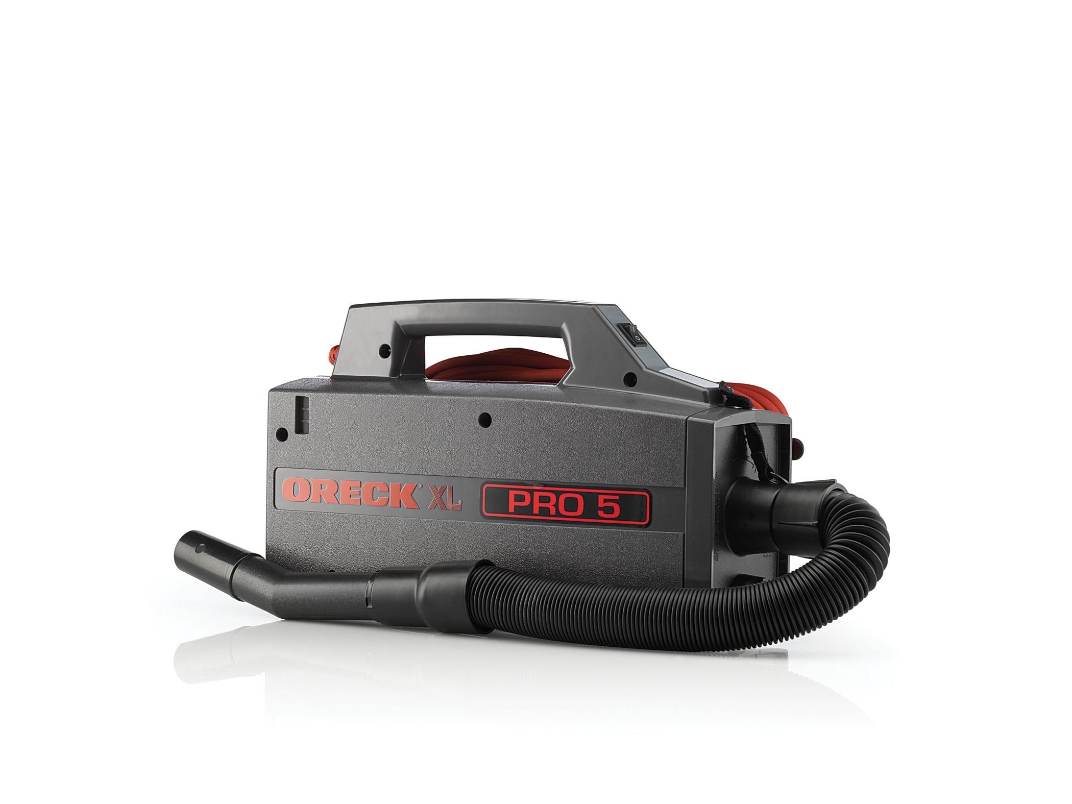 Oreck XL Pro 5 accessory pack includes tools for upholstery, dusting, and floor cleaning.