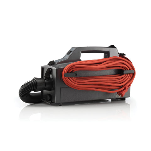 Oreck XL Pro 5 extended reach hose helps access above-floor areas and tight spaces.